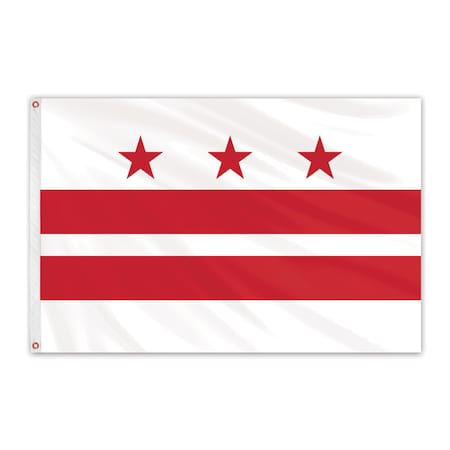 District Of Columbia Outdoor Poly Max Flag 3'x5'